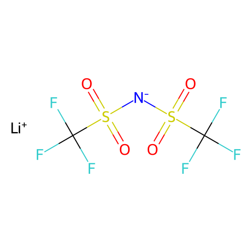 双(三氟甲烷)磺酰亚胺 <em>锂</em><em>盐</em>，90076-65-6，98%