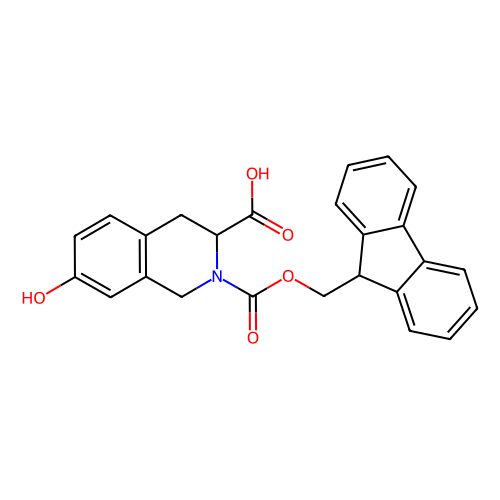 Fmoc-7-<em>羟基</em>-(s)-1,2,3,4-四氢<em>异</em><em>喹啉</em>-3-羧酸，178432-49-0，98%