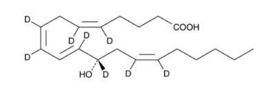 12(S)-HETE-d8，84807-90-9，≥99% deuterated forms (d1-d8),~<em>100ug</em>/<em>ml</em> in <em>acetonitrile</em>