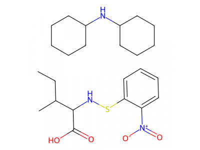 N-2-硝基苯亚磺酰基-L-异亮氨酸双环己铵盐，10382-52-2，>98.0%(HPLC)