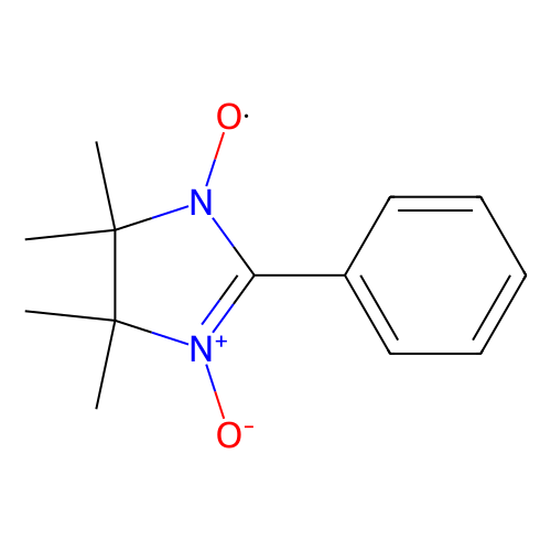 PTIO (=2-苯基-4,4,5,5-四甲基咪唑啉-3-<em>氧</em>代-1-<em>氧</em>) [大气中NO和NO2同时测定用稳定<em>自由基</em>试剂]，18390-00-6，>98.0%(T)