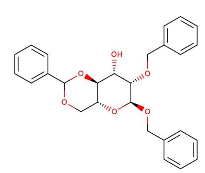 苄基2-O-苄基-4,6-O-苯亚<em>甲基</em>-α-<em>D</em>-<em>甘露</em>吡喃<em>糖苷</em>，40983-95-7，97%