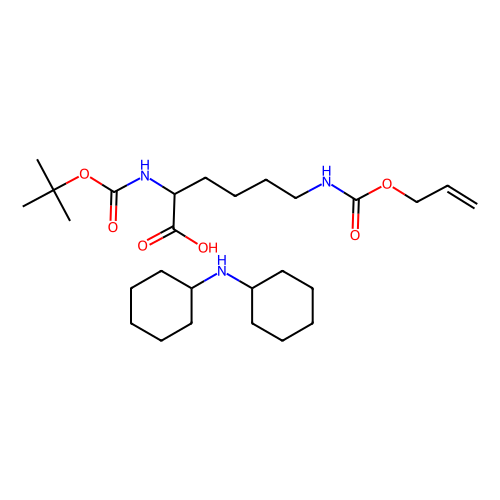 Boc-D-Lys(Alloc)-OH 二环己基<em>铵盐</em>，327156-94-5，97%