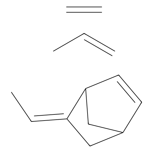 乙烯-丙烯-二<em>烯</em>三元共聚物，25038-36-2，乙烯含量：58%；ENB：4%