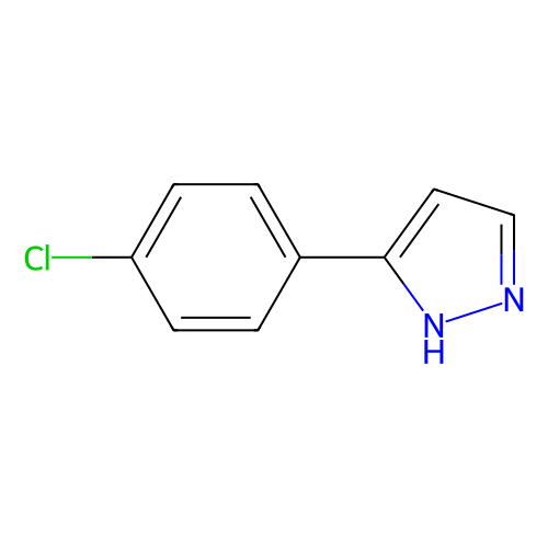 <em>3</em>-(<em>4</em>-氯苯基)-1H-吡唑，59843-<em>58</em>-2，97%