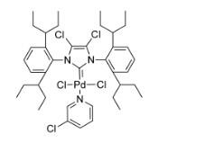 (SP-<em>4</em>-1)-[1,3-双[<em>2</em>,6-双(1-乙基丙基)苯基]-<em>4</em>,5-二氯-1,3-二氢-<em>2</em>H-咪唑-<em>2</em>-亚基]二氯(3-氯吡啶-κ<em>N</em>)钯，1435347-24-2，98%