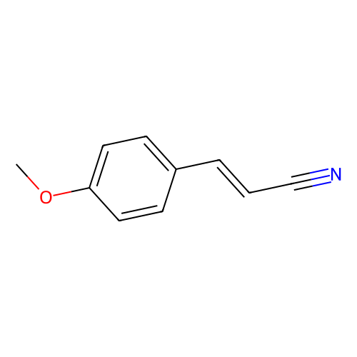 4-甲氧基<em>肉桂</em><em>腈</em> (顺反异构体混和物)，28446-68-6，>98.0%(GC)