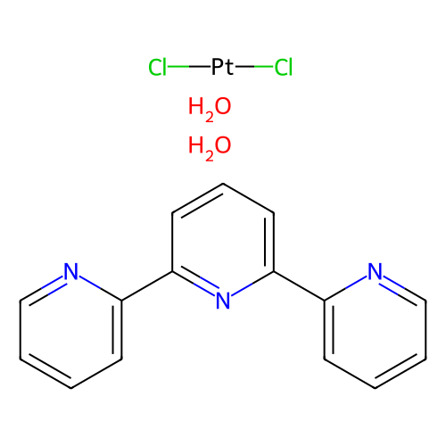 氯(2,2′:6′,2″-<em>三</em>联吡啶)铂(II)氯化二<em>水合物</em>，151120-<em>25</em>-1，≥98%