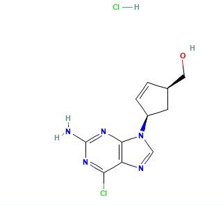 (<em>1S</em>,4R)-4-(<em>2</em>-氨基-<em>6</em>-氯-9H-嘌呤-9-基)-<em>2</em>-环戊烯-<em>1</em>-甲醇盐酸盐，172015-79-1，95%