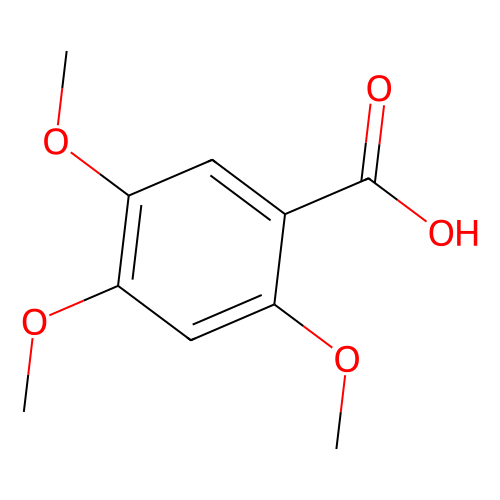 2,4,5-三甲氧基苯甲酸，490-<em>64-2，99</em>%