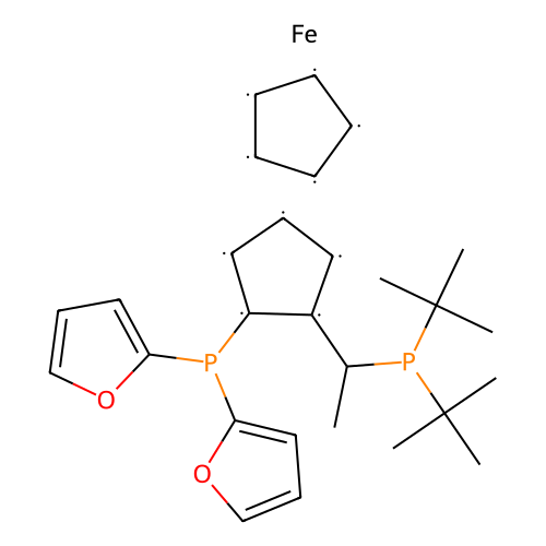 （R）-1-{（SP）-<em>2</em>-[二（<em>2</em>-<em>呋喃</em>基）膦基]二茂铁基}<em>乙基</em>二叔丁基膦，849924-41-0，97%