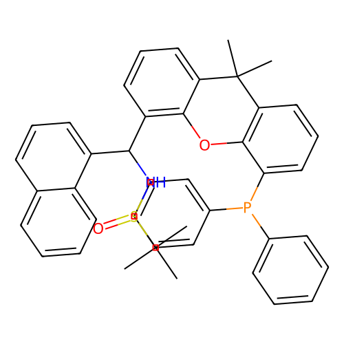 [S(R)]-N-[(S)-(<em>1</em>-<em>萘</em><em>基</em>)[5-(<em>二</em>苯基膦)-<em>9</em>,9-<em>二</em>甲基-<em>9</em>H-氧杂<em>蒽</em>]甲基]-2-叔丁基亚磺酰胺，2565792-60-<em>9</em>，≥95%