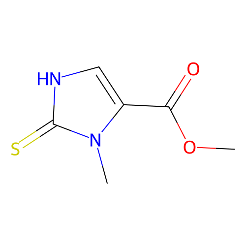 1-甲基-<em>2</em>-<em>巯基</em>-1H-咪唑-5-<em>羧酸</em>甲酯，68892-07-9，98%