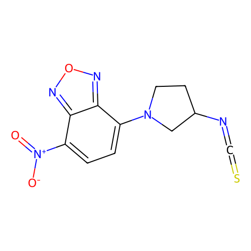(R)-(-)-<em>NBD</em>-Py-NCS [=(R)-(-)-4-(3-异硫氰酸基吡咯烷-1-基)-7-硝基-2,1,3-苯并恶二唑][用于旋光纯度测定的高效液相色谱标记试剂]，163927-29-5，>98.0%(HPLC)