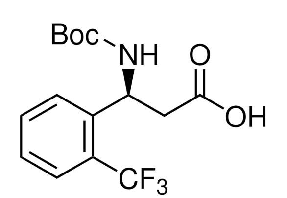 Boc-(<em>S</em>)-3-氨基-3-(<em>2</em>-三氟甲基<em>苯基</em>)-<em>丙酸</em>，500770-77-4，≥98.0%