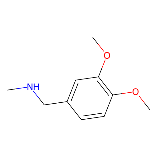 N-甲基-<em>3</em>,4-二<em>甲</em><em>氧基</em><em>苄</em>胺，63-64-9，≥97%