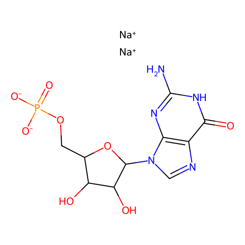 鸟苷-5′-单磷酸 二<em>钠盐</em> <em>水合物</em>，5550-12-9，98%