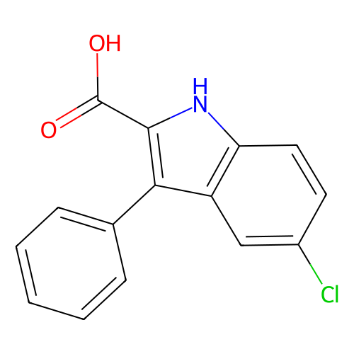 5-氯-3-苯基-1H-<em>吲哚</em>-<em>2</em>-<em>羧酸</em>，21139-31-1，98%