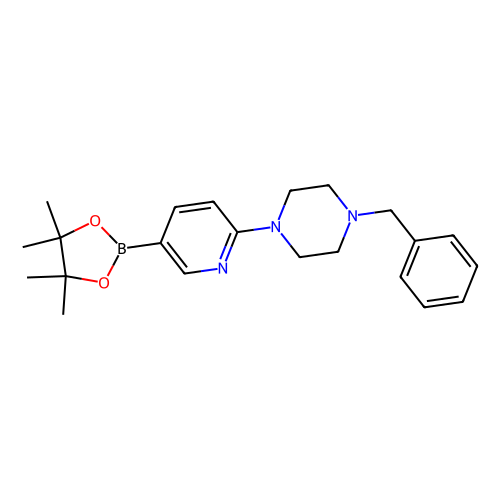 6-（4-<em>苄基</em>-1-<em>哌嗪</em>基）吡啶-3-硼酸频哪醇酯，1015242-03-1，97%