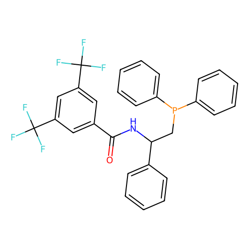 <em>N</em>-[(<em>1</em>S)-2-(二苯基膦)-<em>1</em>-苯乙基]-<em>3</em>,5-二(三氟<em>甲基</em>)苯<em>甲酰胺</em>，1853342-57-0，95%