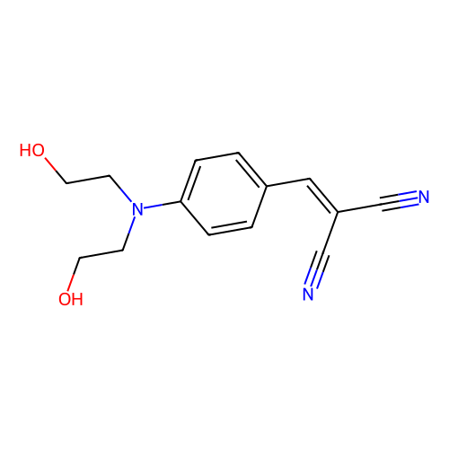 4-(<em>2</em>,2-二<em>氰</em><em>基</em>乙烯<em>基</em>)-N-双(羟乙基)<em>苯胺</em>，63619-34-1，95%