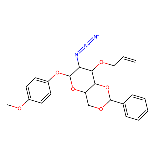 <em>4</em>-甲氧苯基3-O-烯丙基-<em>2</em>-叠氮基-<em>4</em>,6-O-苯亚甲基-<em>2</em>-脱氧-β-D-吡喃葡萄糖苷，889453-78-5，98%
