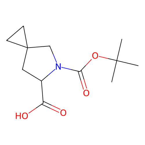 (<em>6S</em>)-5-[(叔丁氧基)羰基] -5-氮杂螺[2.4]庚烷-6-羧酸，1129634-44-1，97%