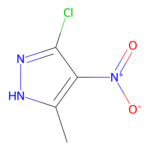 <em>5</em>-氯-<em>3</em>-甲基-<em>4</em>-硝基-<em>1</em>H-吡唑，6814-58-0，97%