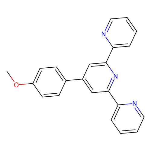 <em>4</em>'-(<em>4</em>-甲氧基苯基)-2,2':6',2''-三吡啶，13104-56-8，97%