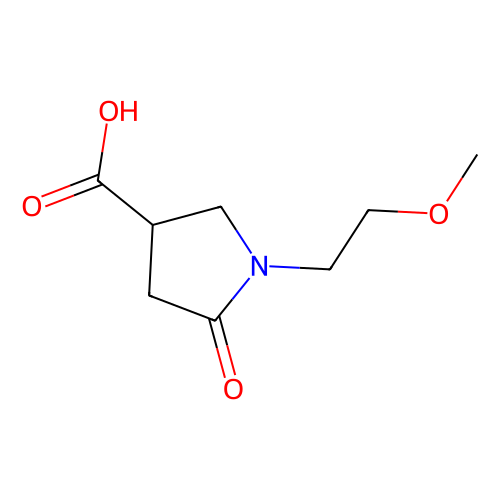 1-(<em>2</em>-<em>甲</em><em>氧</em><em>乙基</em>)-5-<em>氧</em>吡咯烷-3-羧酸，407634-05-3，98%