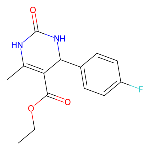 4-（4-氟苯基）-6-甲基-2-（<em>1H</em>，<em>3</em>H）-嘧啶-<em>5</em>-羧酸<em>乙</em><em>酯</em>，5937-24-6，95%