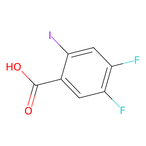 2-碘-4,5-<em>二</em><em>氟</em><em>苯甲酸</em>，130137-05-2，98%