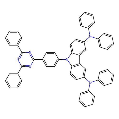 9-[<em>4</em>-(<em>4</em>,6-二苯基-<em>1,3</em>,5-三嗪-<em>2</em>-基)苯基]-N<em>3</em>,N<em>3</em>,N6,N6-四苯基-9氢-咔唑-<em>3</em>,6-二胺，1613074-59-1，99 % , Sublimed