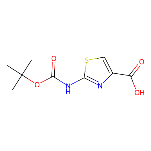 <em>2</em>-BOC-氨基<em>噻唑</em>-<em>4</em>-<em>羧酸</em>，83673-98-7，97%