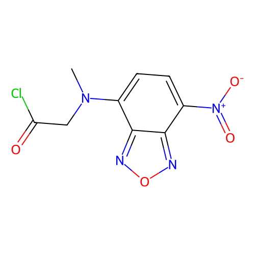 NBD-COCl [=4-(<em>N</em>-<em>氯</em><em>甲</em><em>酰</em><em>甲基</em>-<em>N</em>-<em>甲</em>氨基)-7-硝基-2,1,3-苯并恶二唑][用于高效液相色谱标记]，140164-85-8，>92.0%(T)