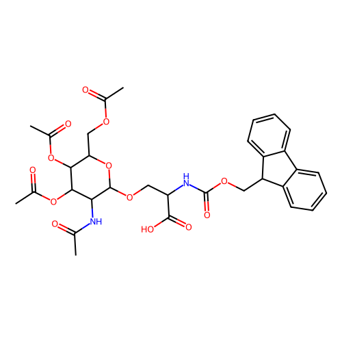 Fmoc-<em>L</em>-<em>丝氨酸</em>((Ac)₃-β-D-GlcNAc)-OH，160067-63-0，95% (HPLC)