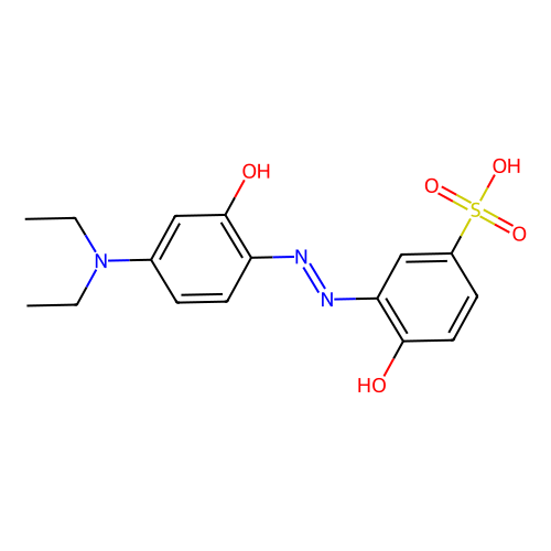 5-磺基-4'-<em>二</em>乙氨基-<em>2,2</em>'-<em>二</em><em>羟基</em>偶<em>氮苯</em>，1563-01-5，≥90%(HPLC)