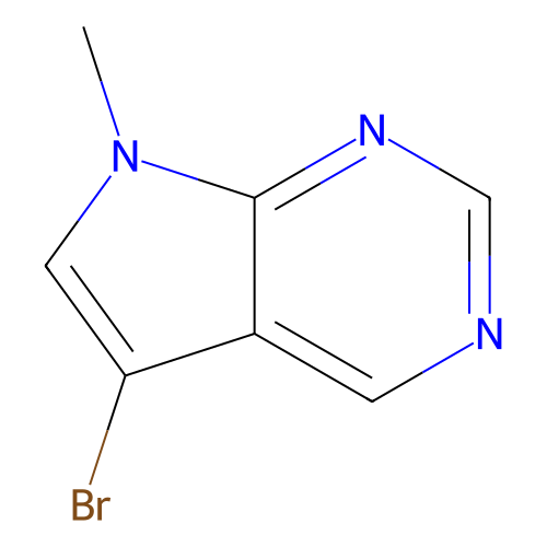 <em>5</em>-溴-<em>7</em>-<em>甲基</em>-<em>7</em>H-<em>吡咯</em>并[2,3-d]嘧啶，1638761-56-4，97%