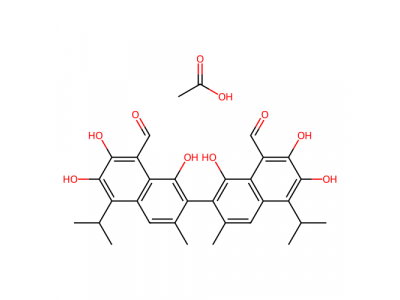 醋酸棉酚，12542-36-8，10mM in DMSO