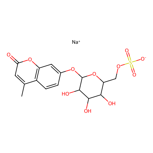 4-甲基伞形酮基β-D-半乳糖吡喃糖苷-<em>6</em>-<em>硫酸钠</em>盐，206443-06-3，97%