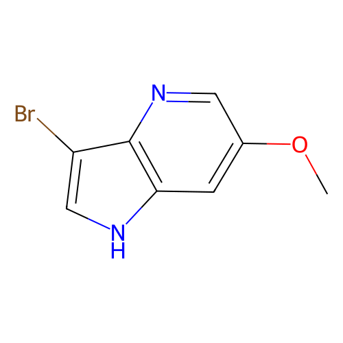3-溴-6-甲氧基-<em>1</em>H-吡咯并[3,2-b]<em>吡啶</em>，1190317-<em>79</em>-3，97%