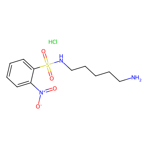 N-(5-氨戊基)-<em>2</em>-<em>硝基苯</em><em>磺</em><em>酰胺</em>盐酸盐，437718-20-2，98%