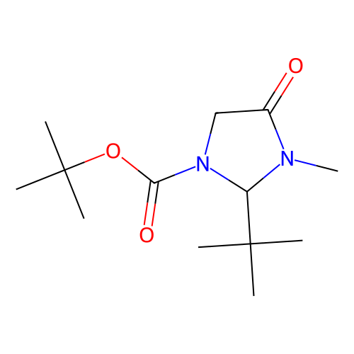 (<em>S</em>)-(-)-1-Boc-2-叔丁基-3-甲基-<em>4</em>-<em>咪唑</em>烷酮，119838-38-9，98%