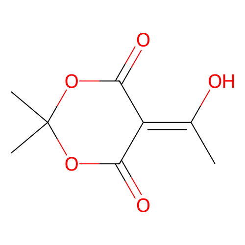 5-(1-羟基亚乙基)-2,2-二甲基-1,3-二氧-4,6二酮，85920-63-4，97