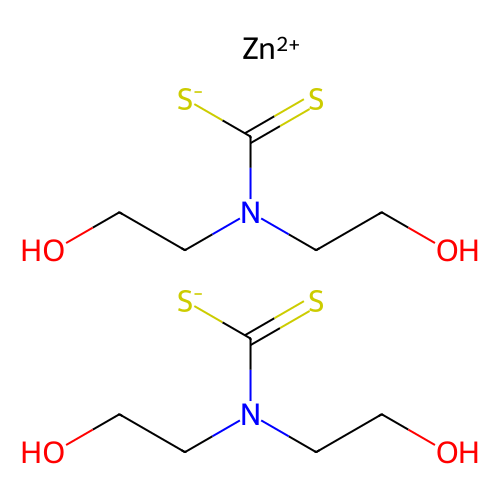双(<em>2</em>-羟乙基)二硫代氨基甲酸<em>锌</em><em>盐</em>(II)，19163-92-9，98%
