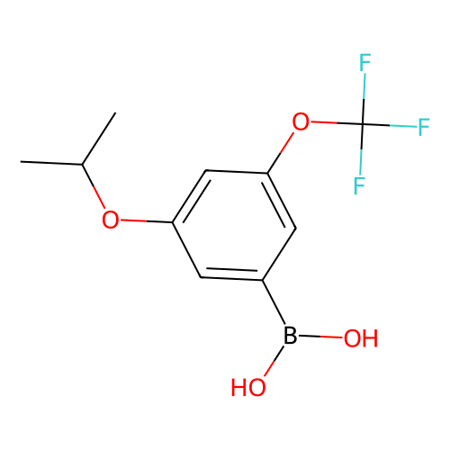(3-异丙氧基-5-(<em>三</em><em>氟</em>甲氧基)<em>苯基</em>)硼酸（含有数量不等的酸酐），1256346-<em>01</em>-6，97%