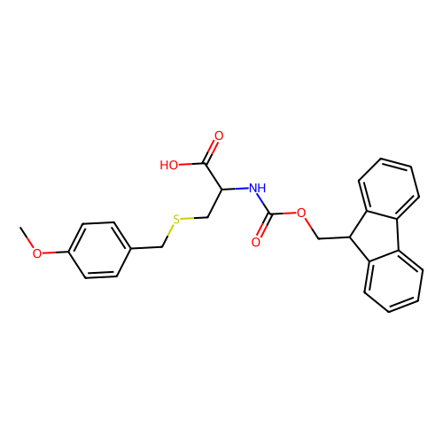 N-Fmoc-<em>S</em>-(4-甲氧基苄基)-<em>L</em>-<em>半胱氨酸</em>，141892-41-3，98%