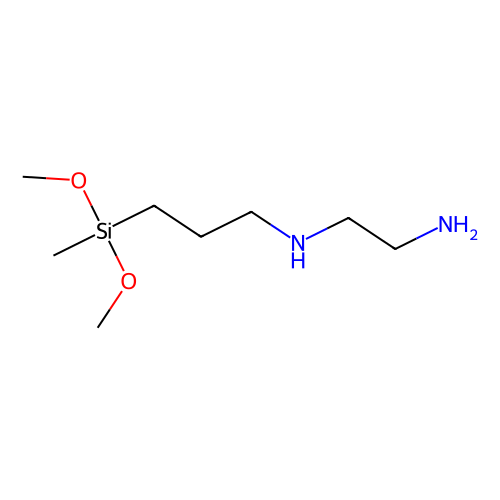 N-(β-氨<em>乙基</em>-γ-<em>氨</em>丙基)<em>甲基</em>二甲氧基硅烷，3069-29-2，96%