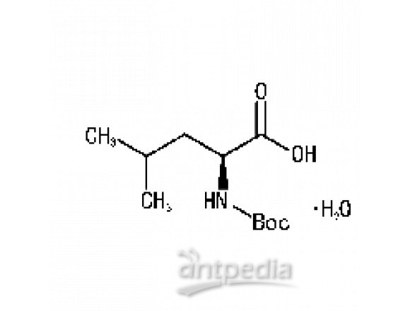 N-(叔丁氧羰基)-L-亮氨酸一水合物