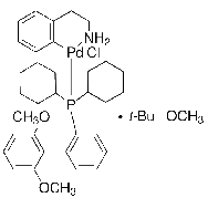 氯(2-二环己<em>基</em>膦<em>基</em>-2′,6′-二甲氧基-1,1′-联苯基)[2-(2-氨基乙基苯基)]<em>钯</em>(II) - 甲基--叔丁基醚加合物